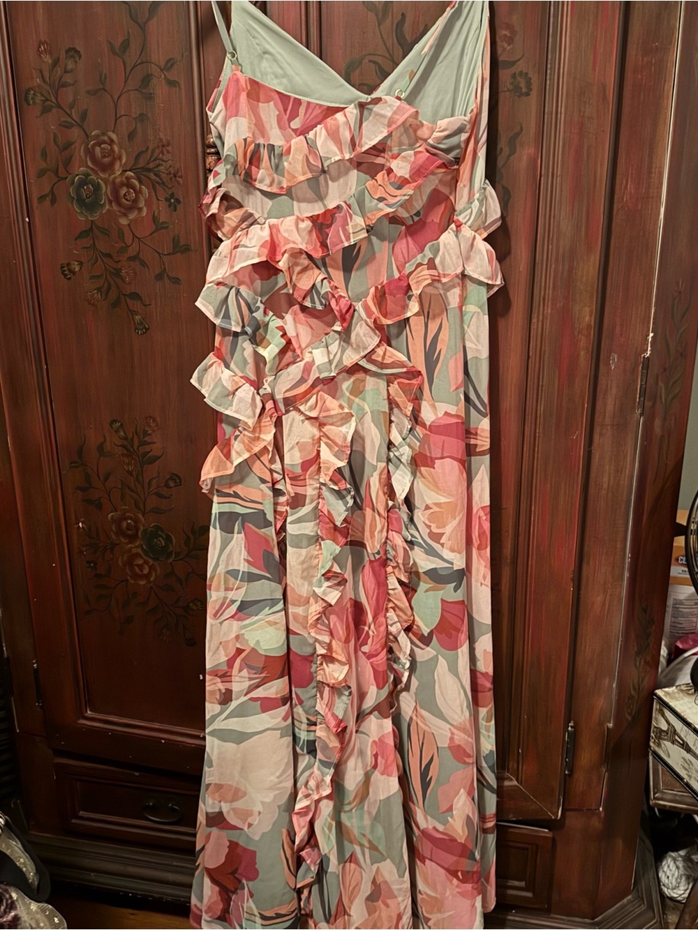 HUTCH Floral Ruffle Maxi Dress - Picture 5 of 5